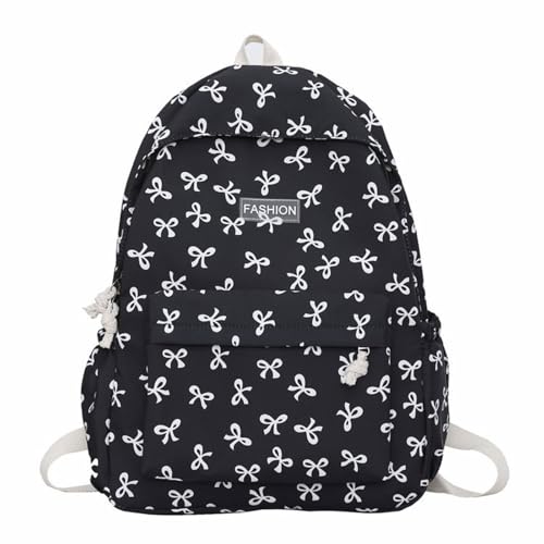 Schöner Schleifenrucksack, Schulrucksack, großes Fassungsvermögen, Mädchen, Reisen, japanischer Stil, Studenten, Schule, Reisen, große Kapazität, lässiger Tagesrucksack, Schwarz , One Size Schöner Schleifenrucksack, Schulrucksack, großes Fassungsvermögen, Mädchen, Reisen, japanischer Stil, Studenten, Schule, Reisen, große Kapazität, lässiger Tagesrucksack, Schwarz , One Size von ERRORY