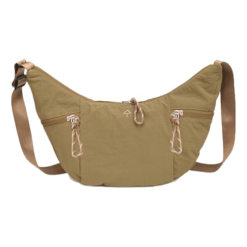Stilvolle Nylon-Umhängetasche für Damen, Knödeltasche, lässige Schultertasche für Shopping, Verabredungen und Reisen, modisches Accessoire, grün, One Size von ERRORY