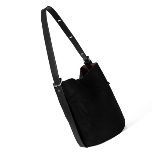 Stilvolle Umhängetasche für Damen, große Kapazität, lässige Tasche, Retro-Stil, Handtasche, Unterarm-Geldbörse für den täglichen Gebrauch, Unterarmtasche, Schwarz , One Size Stilvolle Umhängetasche für Damen, große Kapazität, lässige Tasche, Retro-Stil, Handtasche, Unterarm-Geldbörse für den täglichen Gebrauch, Unterarmtasche, Schwarz , One Size von ERRORY