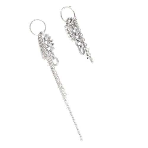 Stilvolle inspirierte Quasten-Ohrringe mit funkelnden Zirkonia-Steinen für besondere Anlässe, schimmernde Quasten-Ohrringe, Einheitsgröße, Wie beschrieben, Wie beschrieben von ERRORY