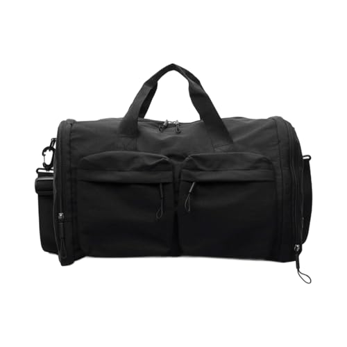Tragbares Handgepäck für Damen, praktisches, geräumiges Innendesign, Mehrzweck-Reisetaschen für kurze Reisen, Oxford-Stoff, faltbare Reisetasche mit Taschen, Schwarz , Mass Beauty Tragbares Handgepäck für Damen, praktisches, geräumiges Innendesign, Mehrzweck-Reisetaschen für kurze Reisen, Oxford-Stoff, faltbare Reisetasche mit Taschen, Schwarz , Mass Beauty von ERRORY