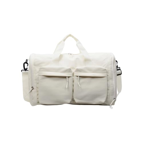 Tragbares Handgepäck für Damen, praktisches, geräumiges Innendesign, Mehrzweck-Reisetaschen für kurze Reisen, Oxford-Stoff, faltbare Reisetasche mit Taschen, beige, Mass Beauty Tragbares Handgepäck für Damen, praktisches, geräumiges Innendesign, Mehrzweck-Reisetaschen für kurze Reisen, Oxford-Stoff, faltbare Reisetasche mit Taschen, beige, Mass Beauty von ERRORY