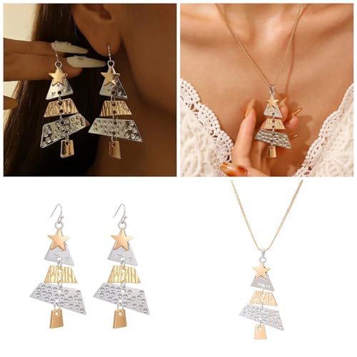 Trendige, verstellbare Länge, Weihnachtsanhänger, Ohrringe, stilvolles Mode-Schmuck-Accessoire für Damen, für den täglichen Gebrauch, Freizeit, Urlaub, Party, Ohrringe, Einheitsgröße, Wie beschrieben von ERRORY