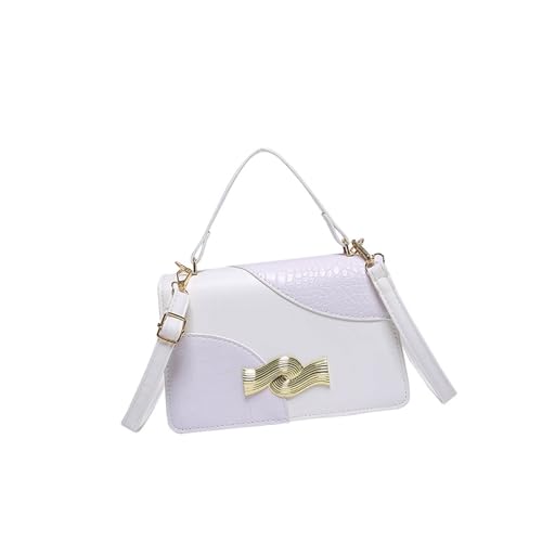 Trendige Umhängetasche für Damen, modisch, für Herbst und Winter, tägliche Handtasche, Geldbörse für den täglichen Gebrauch, Arbeit, aus PU-Leder, für den täglichen Gebrauch, klein, quadratisch, weiß Trendige Umhängetasche für Damen, modisch, für Herbst und Winter, tägliche Handtasche, Geldbörse für den täglichen Gebrauch, Arbeit, aus PU-Leder, für den täglichen Gebrauch, klein, quadratisch, weiß von ERRORY