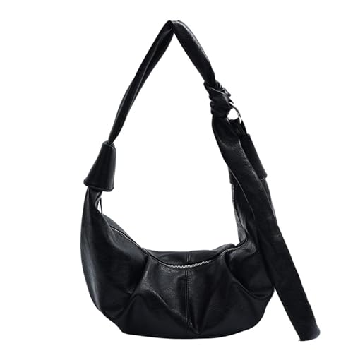 Umhängetasche im koreanischen Stil, für Damen, trendig, Knödel, Tasche, PU-Leder, Kuriertasche, plissiert, Einkaufen, Damen, Knödel, trendig, koreanische Stile, Crossbody-Shopping, Schwarz , One Size Umhängetasche im koreanischen Stil, für Damen, trendig, Knödel, Tasche, PU-Leder, Kuriertasche, plissiert, Einkaufen, Damen, Knödel, trendig, koreanische Stile, Crossbody-Shopping, Schwarz , One Size von ERRORY