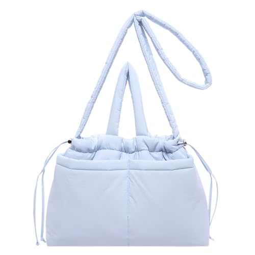 Vielseitige Puffer-Umhängetasche, große Handtasche mit geräumigen Fächern für Arbeit, Reisen und den täglichen Gebrauch, wasserabweisende Puffertasche, blau, One Size von ERRORY