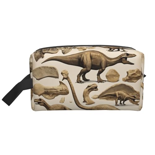 Dinosaur Fossils02 Reise-Kulturbeutel, Make-up-Tasche, Kosmetiktasche, hängende Kosmetiktasche für Damen und Herren, Fitnessstudio von ERSDWRE