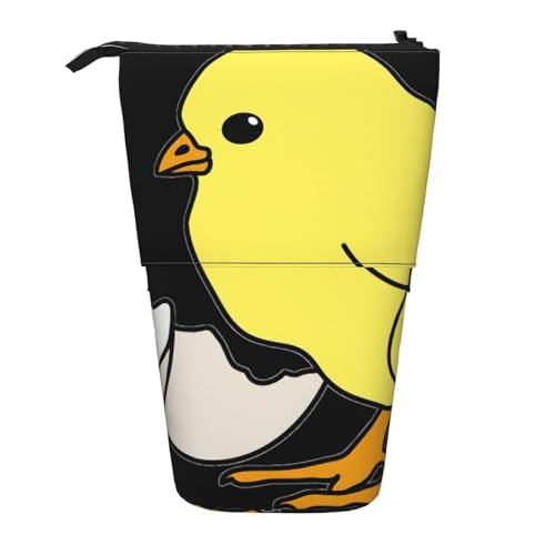 ERSDWRE Teleskop-Federmäppchen mit Huhn-Design, Kawaii-Schreibwaren-Tasche, Reißverschluss, Stifteetui von ERSDWRE
