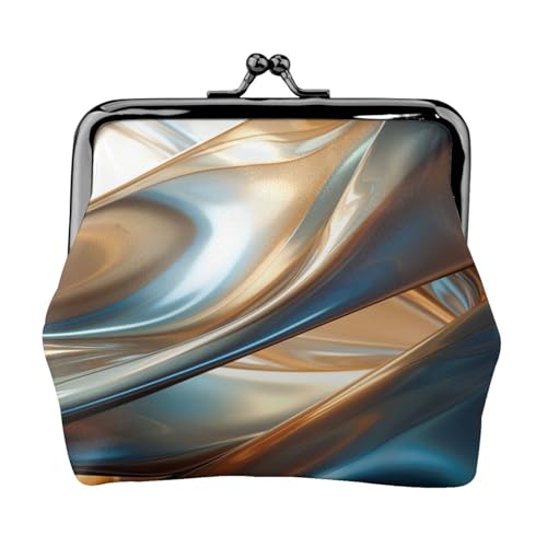 Glänzendes Muster Druck Vintage Leder Kleingeldbörse Elegant Kleine Münzbörse für Frauen Münzbeutel Geldbörse Mini von ERSDWRE