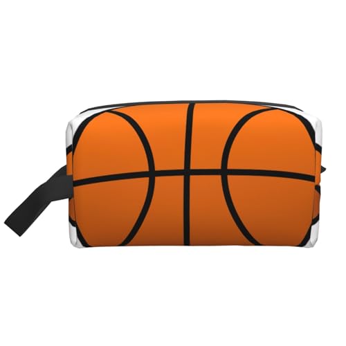 Kulturbeutel mit Basketball-Aufdruck, Make-up-Tasche, Kosmetiktasche, zum Aufhängen, für Damen und Herren, Fitnessstudio von ERSDWRE