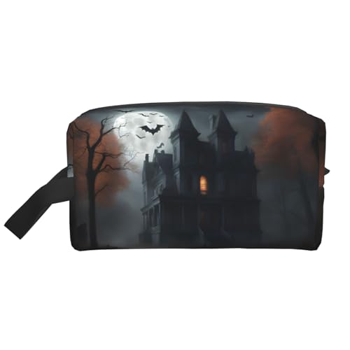 Kulturbeutel mit Halloween-Horror-Aufdruck, Make-up-Tasche, Kosmetiktasche, zum Aufhängen für Damen und Herren, Fitnessstudio von ERSDWRE