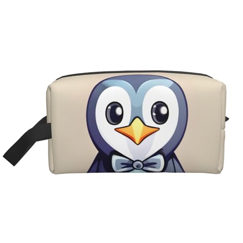 Kulturbeutel mit niedlichem Pinguin-Aufdruck, Reise-Kulturbeutel, Make-up-Tasche, Kosmetiktasche, zum Aufhängen für Damen und Herren, Fitnessstudio von ERSDWRE