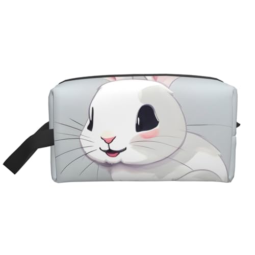 Reise-Kulturbeutel mit niedlichem Kaninchen-Druck, Make-up-Tasche, Kosmetiktasche, zum Aufhängen, für Damen und Herren, Fitnessstudio von ERSDWRE