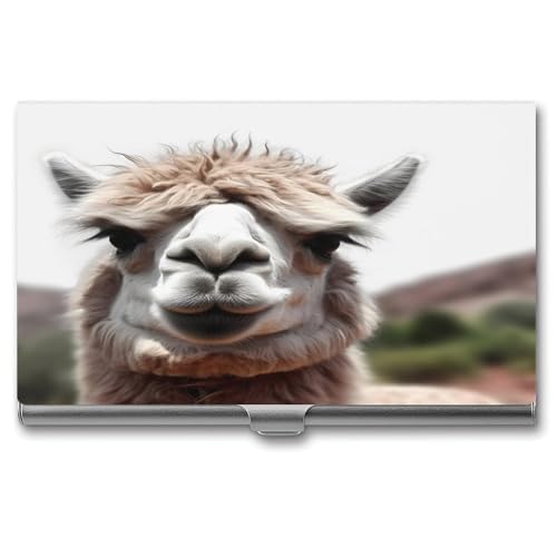 ERSTSNCK Lustiger Alpaka-Llama-Visitenkartenhalter, Metall, personalisierbar, superleicht, Visitenkartenetui, schmal, mit Schnalle, für Männer und Frauen ERSTSNCK Lustiger Alpaka-Llama-Visitenkartenhalter, Metall, personalisierbar, superleicht, Visitenkartenetui, schmal, mit Schnalle, für Männer und Frauen von ERSTSNCK