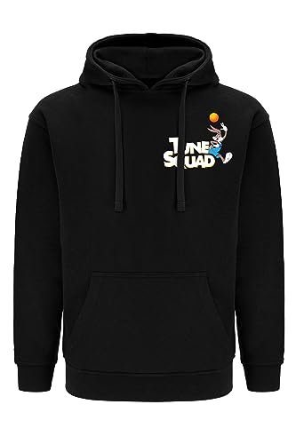 ERT GROUP Men's 2 Hooded Sweatshirt, Space Jam 026 Black Double, S von ERT GROUP