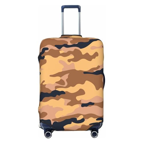 ERTYBD Kofferüberzüge mit Tarnmuster, elastisch, waschbar, Soldaten-Camouflage-Muster, Gepäckschutz, Reisekoffer-Schutzhülle für Kinder und Erwachsene (passend für 55,9–61 cm Gepäck), Siehe Abbildung, von ERTYBD