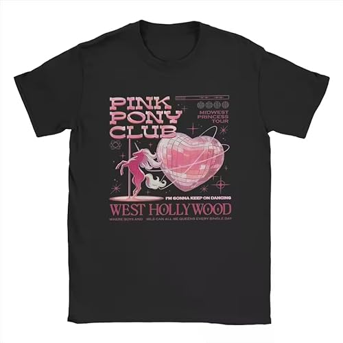 Chappell Roan Pink Pony Club Awesome Pure Cotton T Shirts Black S von ERVBfddaz