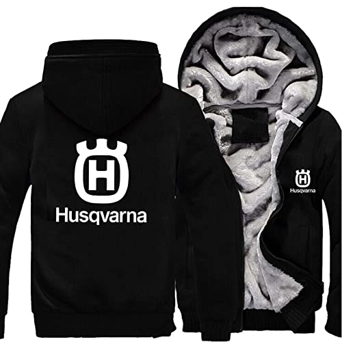 ERWAAD Herren-Fleece-Kapuzen Pullover für r H.us.q.va.r.NA Print Kapuzen jacken Herbst Winter warm dick Oberteile-A||L von ERWAAD