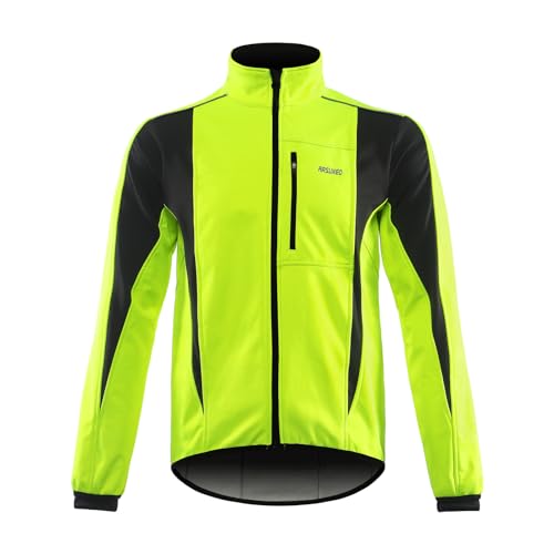 ERYUE Fahrradjacke,Winter Warm UP Fahrradjacke, atmungsaktive Fahrrad-Oberbekleidung, winddichte, wasserdichte Fahrradjacke von ERYUE