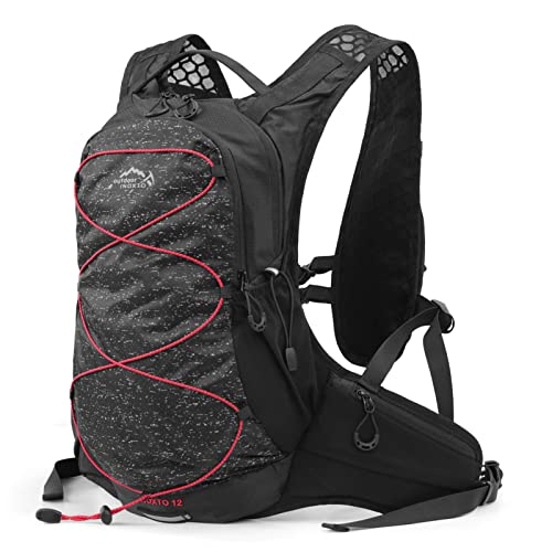 ERYUE Outdoor-Tasche-15L Outdoor Laufrucksack Fahrradrucksack Sportweste Ultraleichte Reittasche Damen Herren Atmungsaktiv Jogging Sportrucksack Für Camping Wandern Radfahren Sporttasche von ERYUE