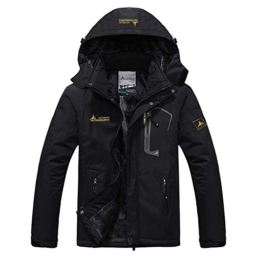 ERYUE Warme Winterjacke-Herren Mountain Wasserdichte Shelljacke Skijacke Winddichte Jacke Winter Warme Jacke für Camping Wandern Skifahren von ERYUE