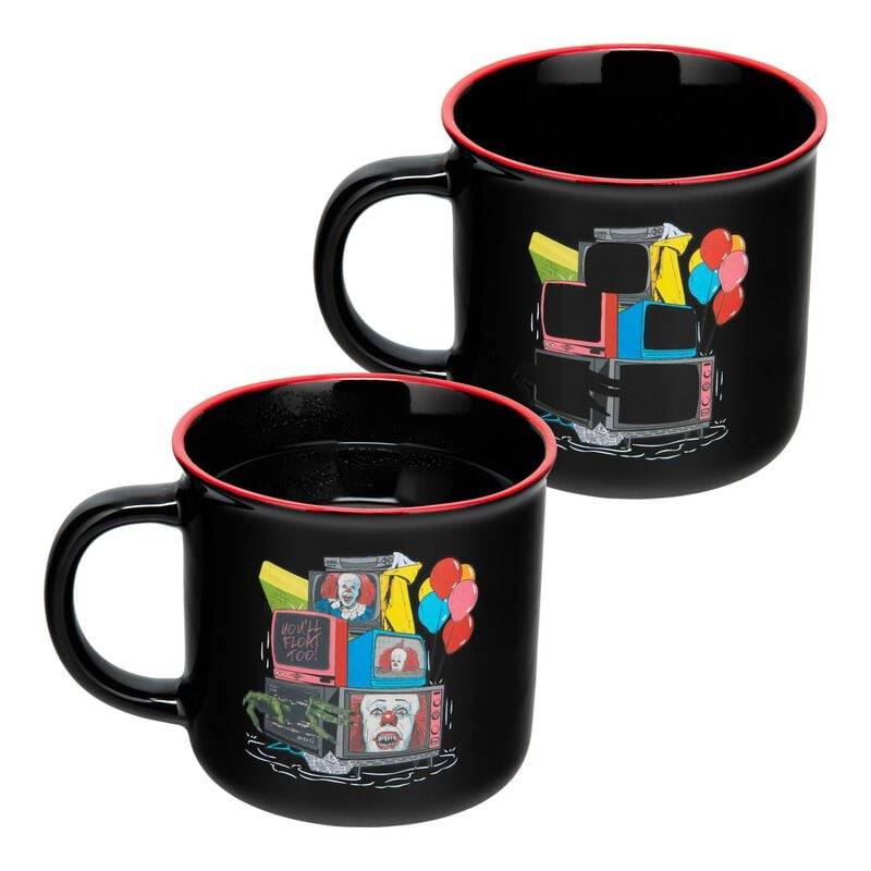 ES IT - Pennywise - Tasse mit Thermoeffekt Becher schwarz von ES