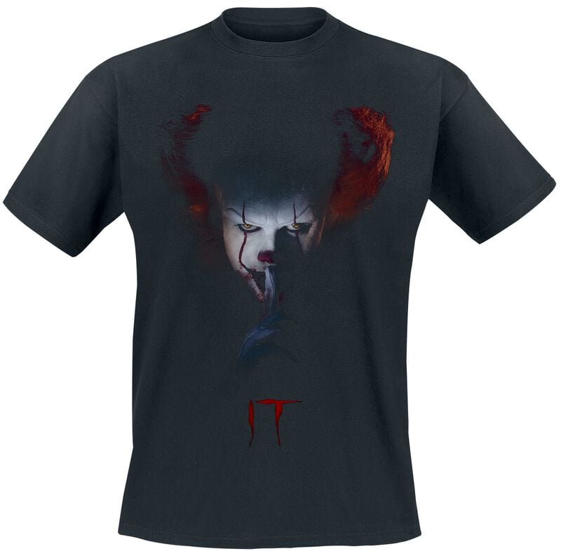 ES T-Shirt - Pennywise - Quiet - S bis 3XL - für Männer - Größe S - schwarz - Lizenzierter Fanartikel ES T-Shirt - Pennywise - Quiet - S bis 3XL - für Männer - Größe S - schwarz - Lizenzierter Fanartikel von ES