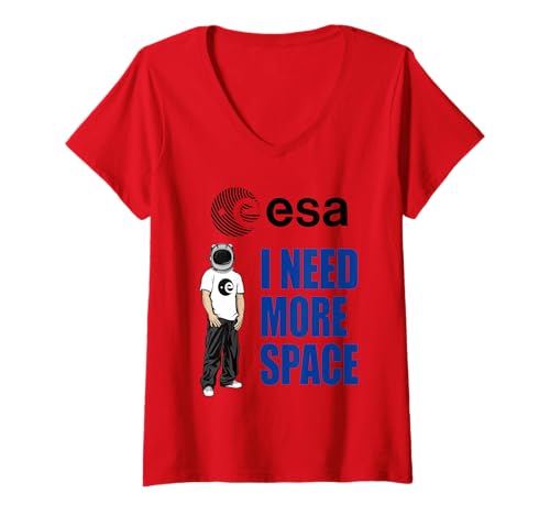 Damen ESA Astronaut Helm Cool I Need More Space T-Shirt mit V-Ausschnitt Damen ESA Astronaut Helm Cool I Need More Space T-Shirt mit V-Ausschnitt von ESA Astronaut I Need More Space