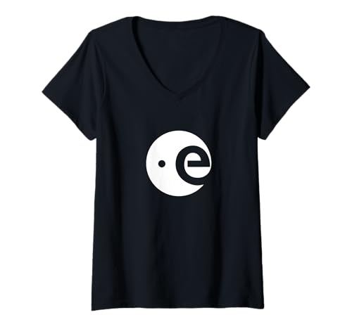 Damen ESA European Space Agency E Logo T-Shirt mit V-Ausschnitt Damen ESA European Space Agency E Logo T-Shirt mit V-Ausschnitt von ESA E Logo Weiß