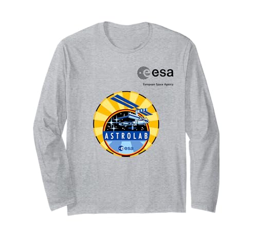 ESA European Space Agency Mission Astrolab Patch Langarmshirt von ESA European Space Agency Astrolab Patch Schwarz