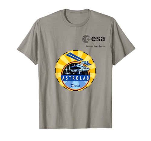 ESA European Space Agency Mission Astrolab Patch T-Shirt von ESA European Space Agency Astrolab Patch Schwarz