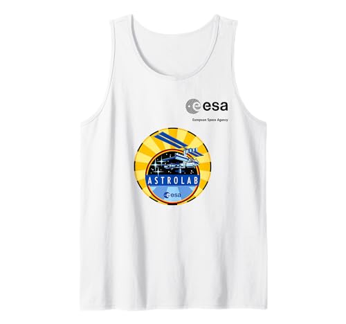 ESA European Space Agency Mission Astrolab Patch Tank Top von ESA European Space Agency Astrolab Patch Schwarz