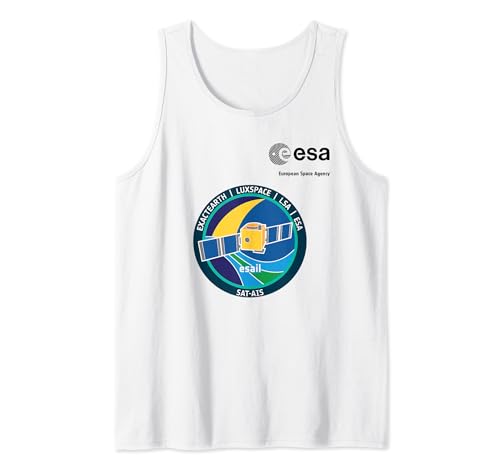 ESA European Space Agency Mission ESAIL Patch Tank Top von ESA European Space Agency ESAIL Schwarz