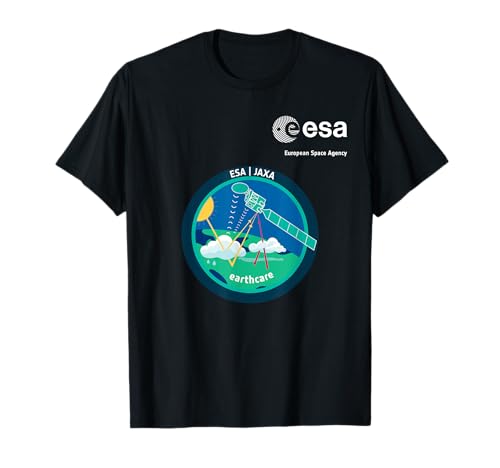 ESA European Space Agency Mission Earthcare Patch T-Shirt von ESA European Space Agency Earthcare Weiß