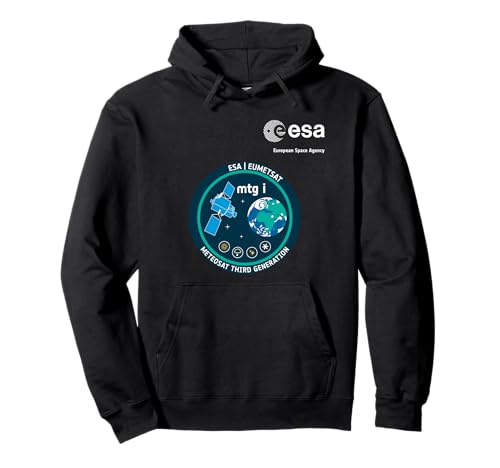 ESA European Space Agency Mission Eumetsat mtg i Patch Pullover Hoodie von ESA European Space Agency Eumetsat mtg i Weiß