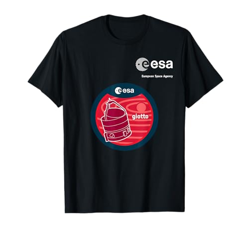 ESA European Space Agency Mission Giotto Patch T-Shirt von ESA European Space Agency Giotto Weiß