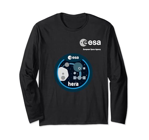ESA European Space Agency Mission Hera Patch Langarmshirt von ESA European Space Agency Hera Weiß