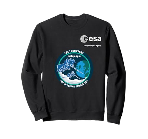 ESA European Space Agency Mission MetOp-SG A Patch Sweatshirt ESA European Space Agency Mission MetOp-SG A Patch Sweatshirt von ESA European Space Agency MetOp-SG A Weiß