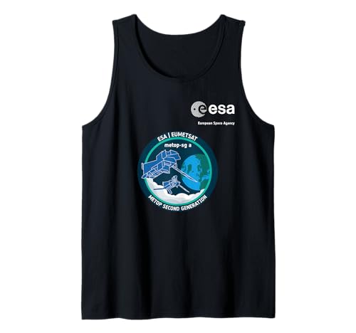 ESA European Space Agency Mission MetOp-SG A Patch Tank Top von ESA European Space Agency MetOp-SG A Weiß