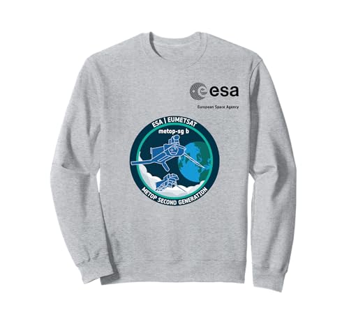 ESA European Space Agency Mission MetOp-SG B Patch Sweatshirt von ESA European Space Agency MetOp-SG B Schwarz