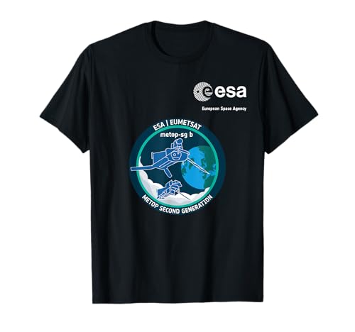 ESA European Space Agency Mission MetOp-SG B Patch T-Shirt ESA European Space Agency Mission MetOp-SG B Patch T-Shirt von ESA European Space Agency MetOp-SG B Weiß