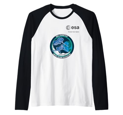 ESA European Space Agency Mission MetOp-SG Patch Raglan von ESA European Space Agency MetOp-SG Schwarz