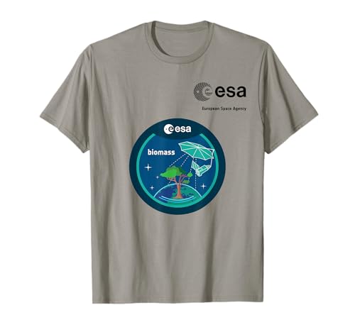 ESA European Space Agency Mission Biomass Patch T-Shirt von ESA European Space Agency Mission Biomass Black