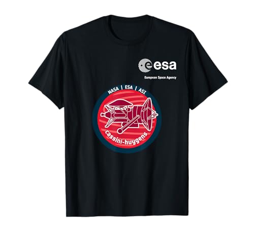 ESA European Space Agency Mission Cassini Huygens Patch T-Shirt von ESA European Space Agency Mission Cassini Huygens