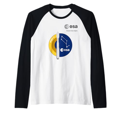 ESA European Space Agency Mission Vega c Rakete Patch Raglan von ESA European Space Agency Vega c Rakete Schwarz