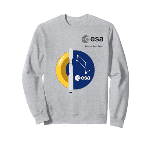 ESA European Space Agency Mission Vega c Rakete Patch Sweatshirt von ESA European Space Agency Vega c Rakete Schwarz