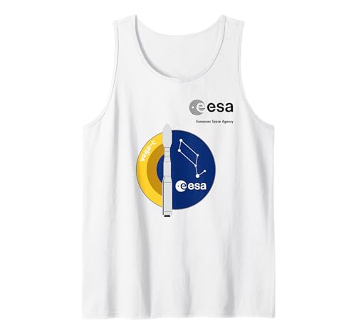 ESA European Space Agency Mission Vega c Rakete Patch Tank Top von ESA European Space Agency Vega c Rakete Schwarz
