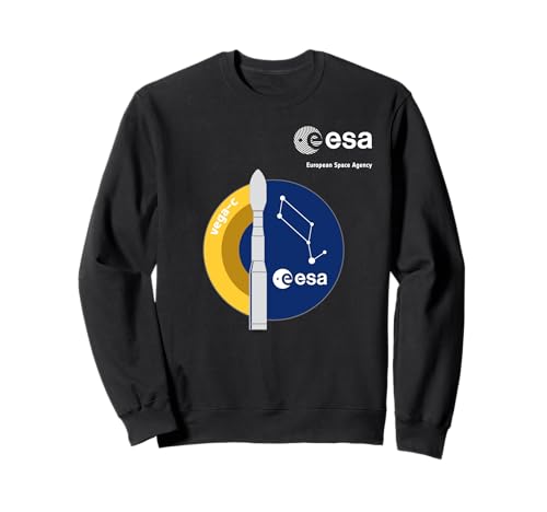 ESA European Space Agency Mission Vega c Rakete Patch Sweatshirt von ESA European Space Agency Vega c Rakete Weiß
