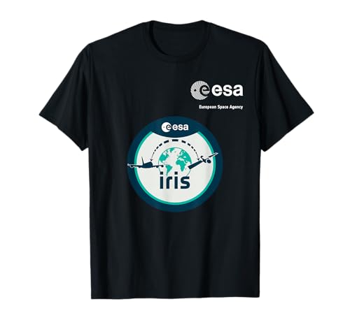 ESA European Space Agency Mission iris Patch T-Shirt von ESA European Space Agency iris Weiß