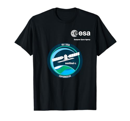 ESA European Space Agency Mission sentinel-1 Patch T-Shirt ESA European Space Agency Mission sentinel-1 Patch T-Shirt von ESA European Space Agency sentinel-1 Weiß